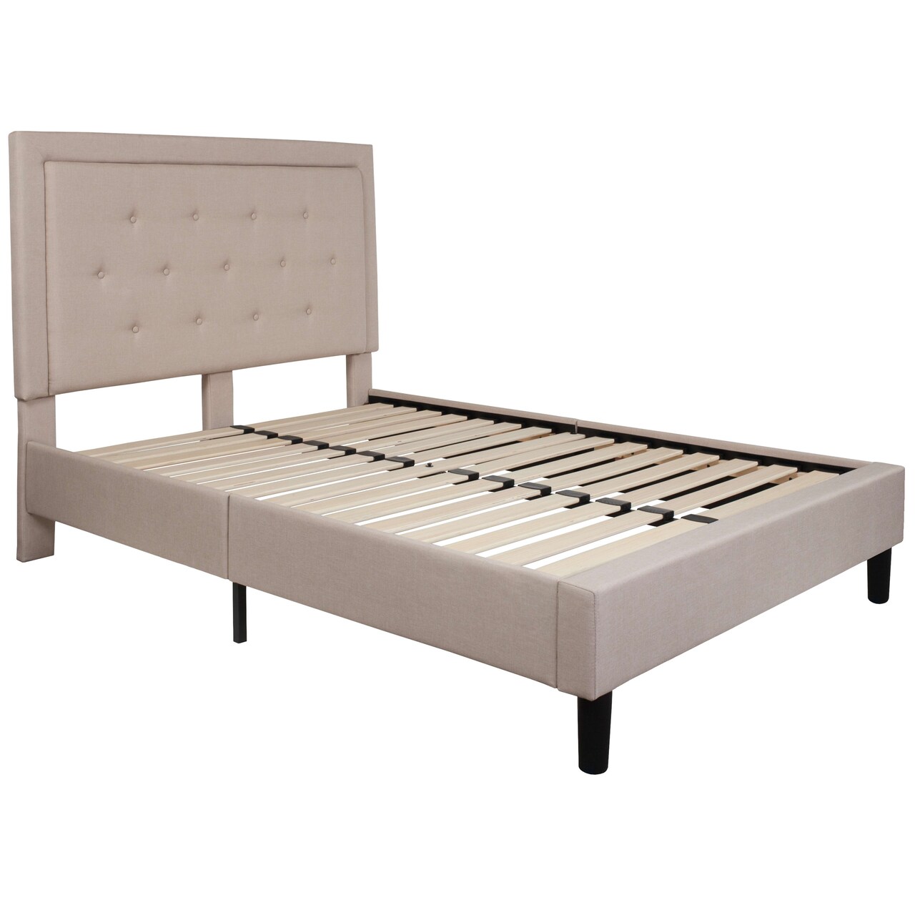 Merrick Lane Mallory Platform Bed Tufted Upholstered Platform Bed